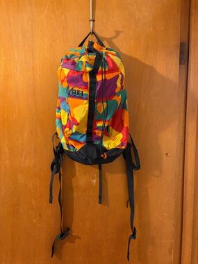 REI Bold Multi-Color Backpack with Bright Pattern